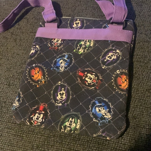 Disney Parks Mickey and Friends Halloween Haunted Mansion Crossbody Bag - Picture 2 of 8